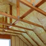 Soffitto di una casa ricoperto da un materiali isolante